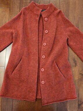 Eileen Fisher women's wool button up cardigan in size XS